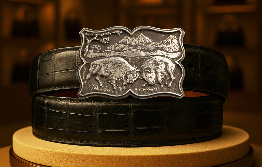 "Tatanka" Limited Edition Sterling Silver Buckle