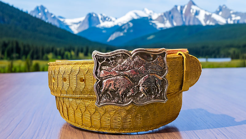 "Tatanka" Limited Edition Sterling Silver Buckle