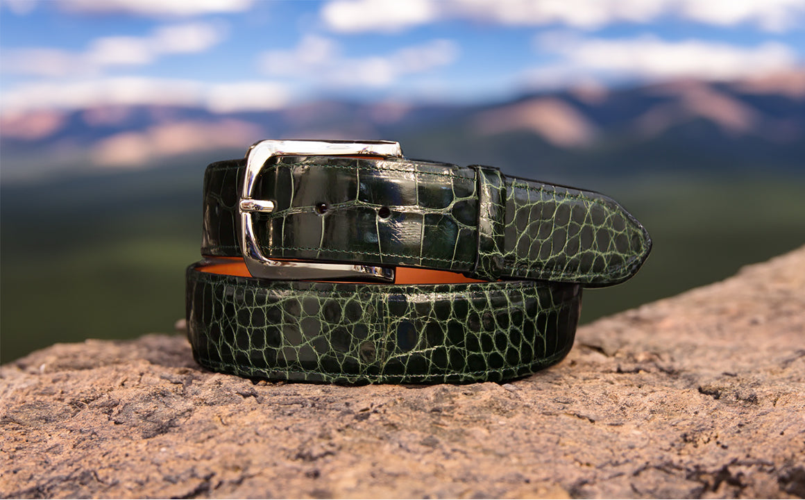 Limited Edition Green Alligator Belt