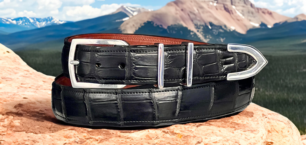 "Vail" 4 Piece Sterling Silver Buckle Set