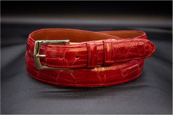 Red Alligator Belt