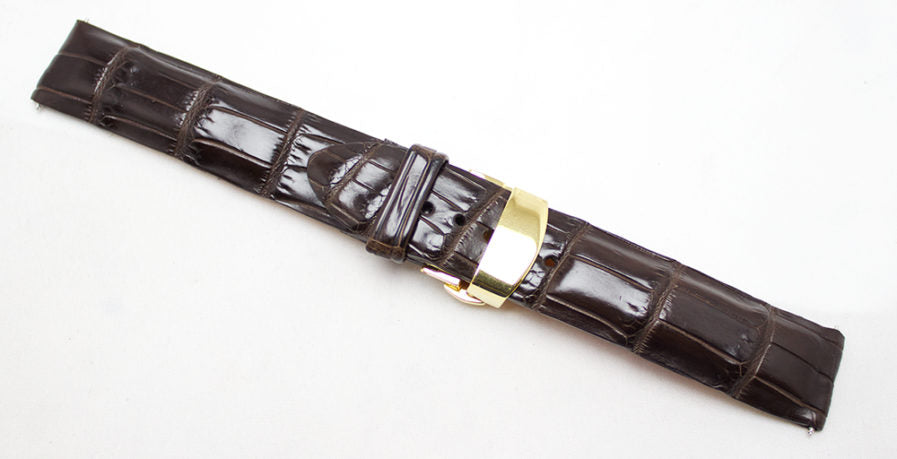 Brown Matte Alligator Watch Strap