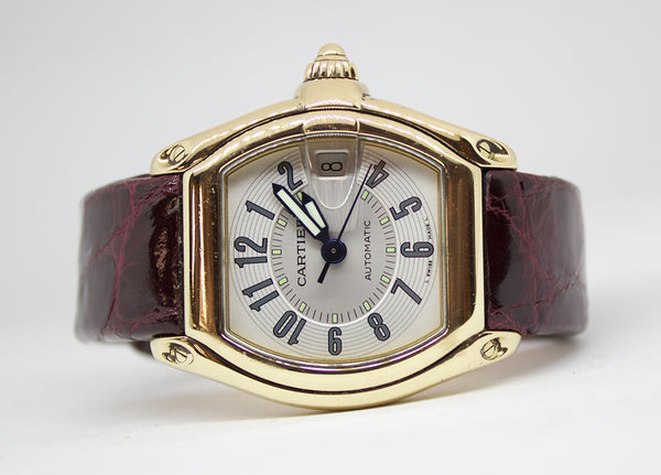 Cartier Replacement Watch Strap in Burgundy Alligator