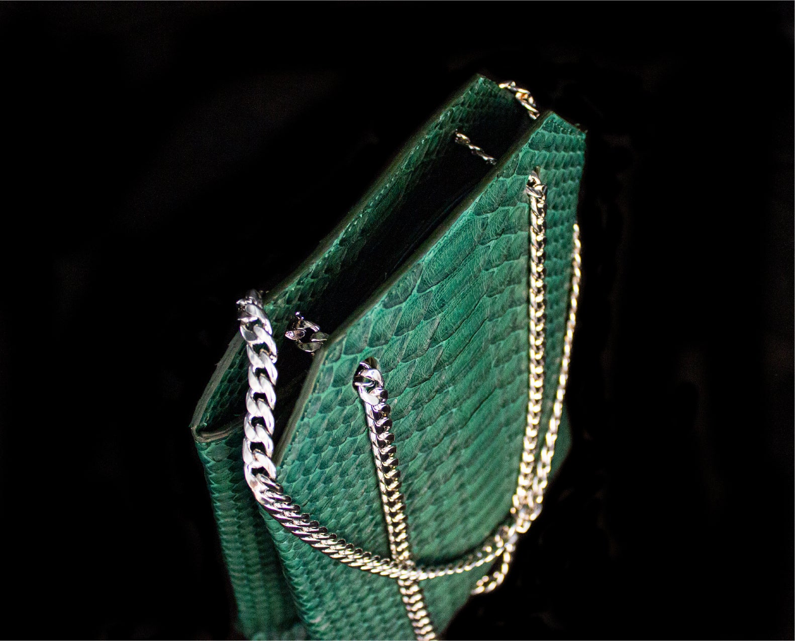 Green Python Medium Crossbody