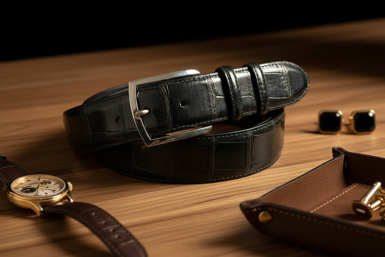 "Vail" Sterling Silver Belt Buckle