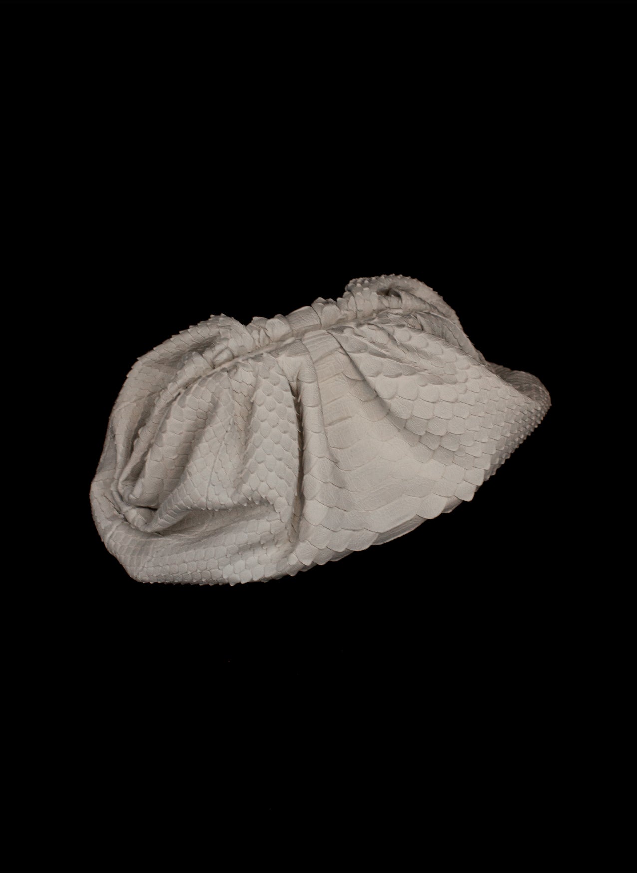 White Python Soft Clutch