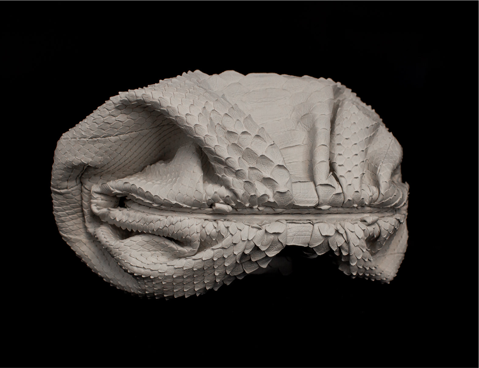 White Python Soft Clutch