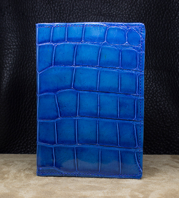 Azul Blue Alligator Passport Cover