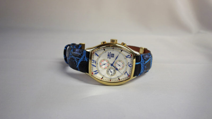 Black Turquoise Alligator Watch Strap