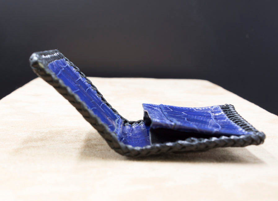 "Salvatore" Money Clip Credit Card Wallet in Blue