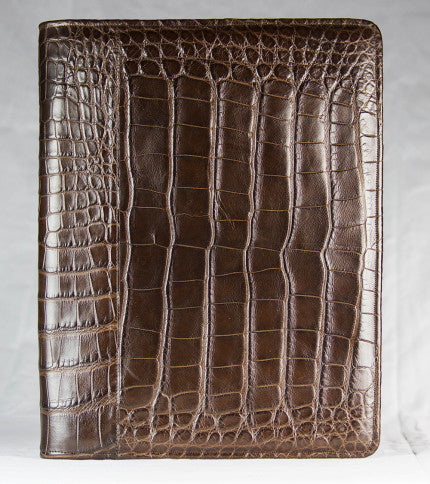 Brown Alligator Portfolio Writing Pad