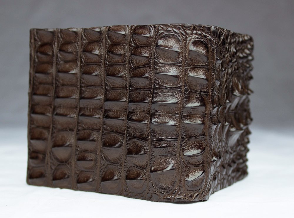 Brown Classic Hornback Alligator Wallet