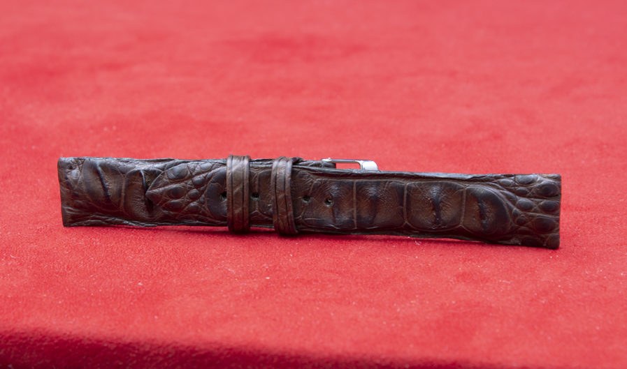Brown Hornback Alligator Watch Strap