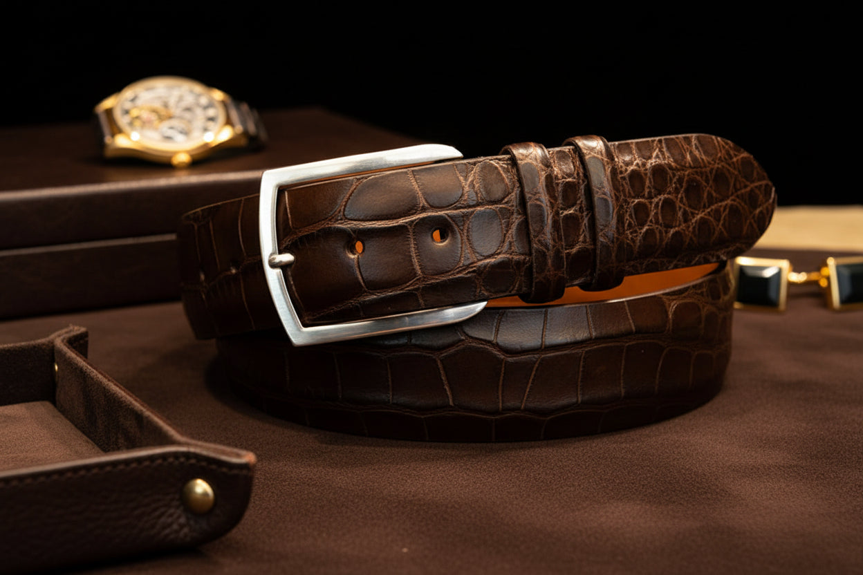 Matte/Soft Alligator Belt Strap