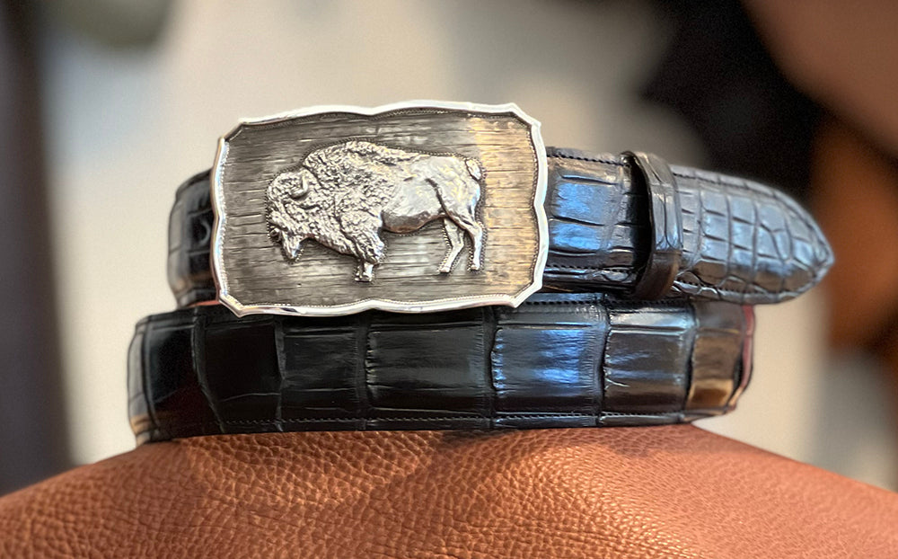 Bohlin "Framed Bison" Silver Buckle