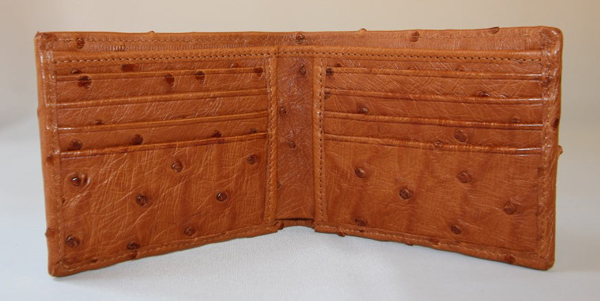 Cognac "President" Full Ostrich Wallet