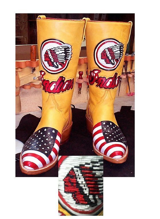Flag and Indian Boots