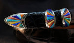 BG Mudd "Highlands Ranch" 4 Piece Sterling Silver and Stone Inlay