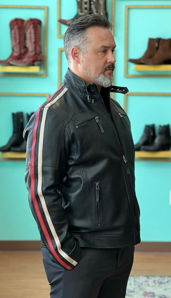 Black Lamb Moto Jacket – JohnAllenWoodward