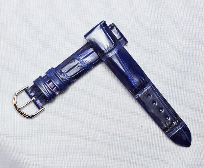Navy Alligator Watch Strap