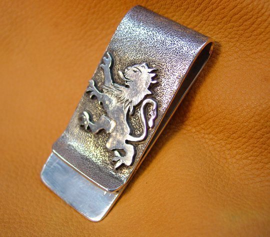 Sterling Silver and Sapphire Moneyclip