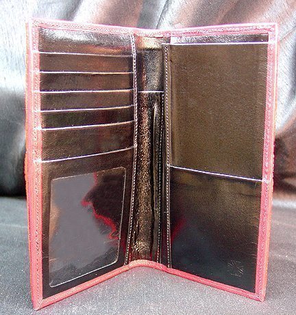 Red Stingray Checkbook Wallet