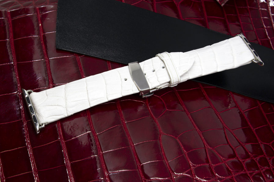 White Alligator Watch Strap