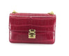 Red Alligator Chain Handbag