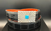 "Turquoise Sun" Sterling Silver Belt Buckle