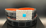 "Turquoise Sun" Sterling Silver Belt Buckle