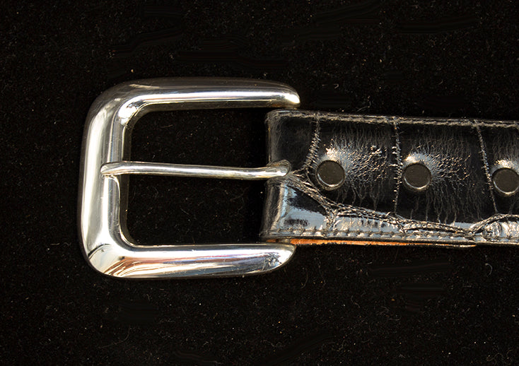 Vogt "New Yorker" Single Sterling Silver Belt Buckle