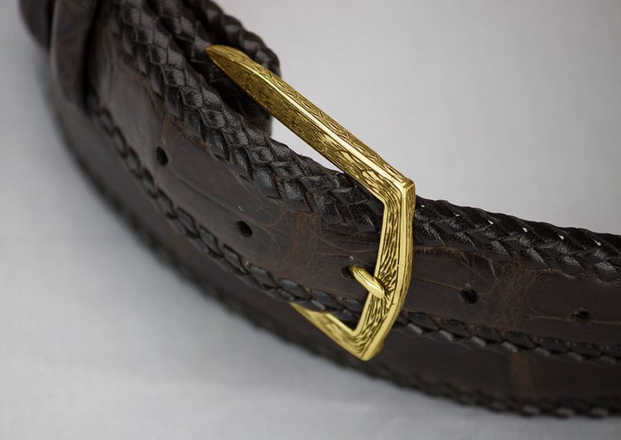 ATZAJEWELRY Vintage 14K Solid Gold Belt Buckle