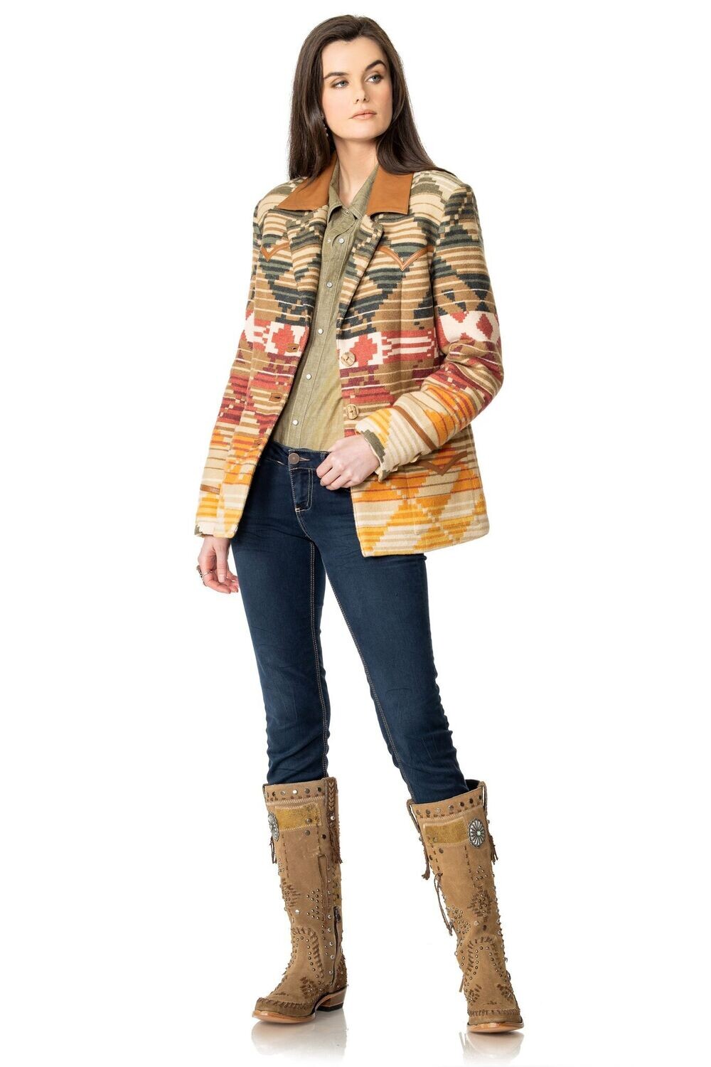 Double D Ranch "Yellowstone Camp Blanket" Jacket