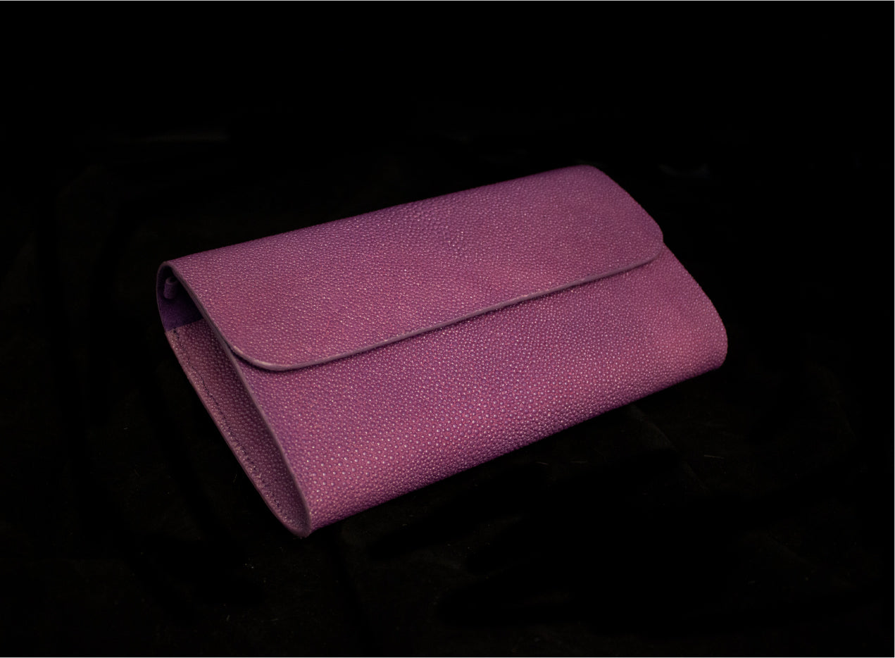 Purple Stingray Clutch