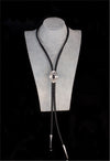 Onyx and Sterling Silver Bolo Tie