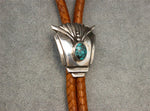 Turquoise Buffalo Sterling Silver Bolo Tie