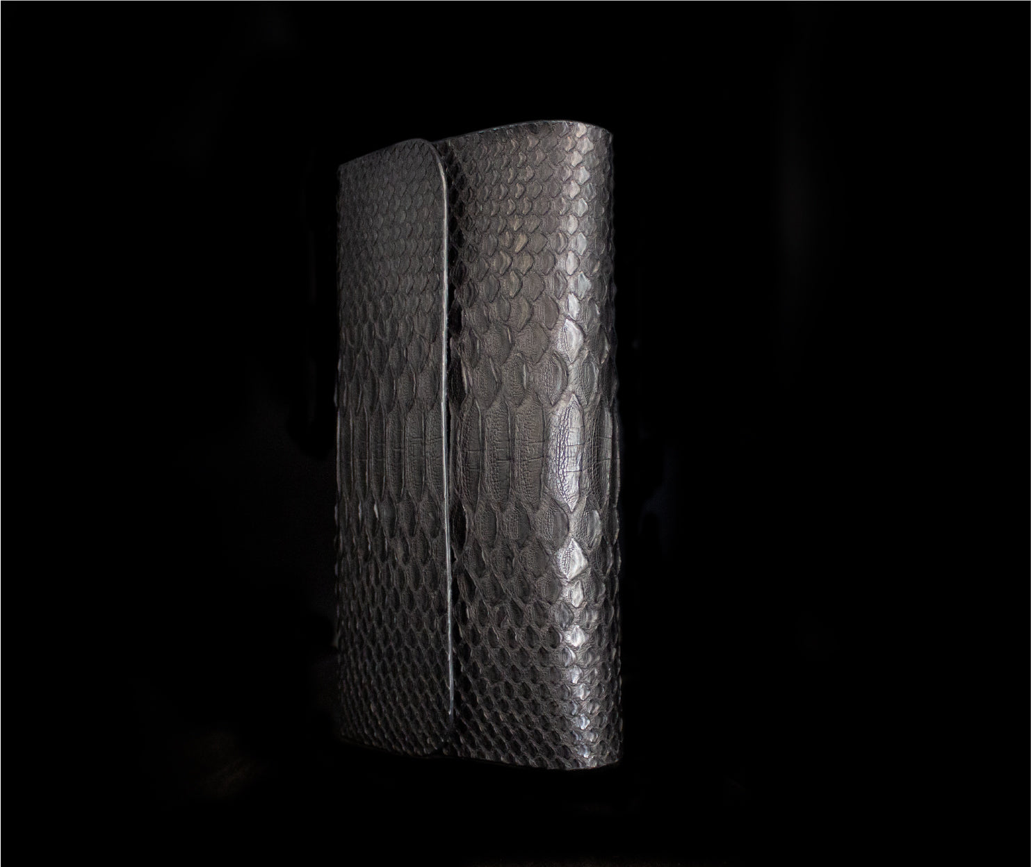Black Python Clutch