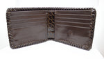 Chocolate Hand Braided Alligator Wallet