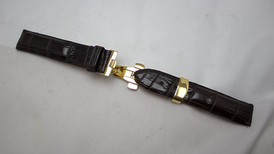 Brown Matte Alligator Watch Strap