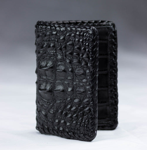 Front Pocket Braided Hornback Alligator Wallet
