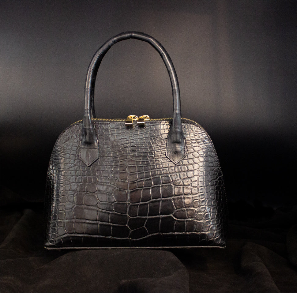Black Alligator Handbag