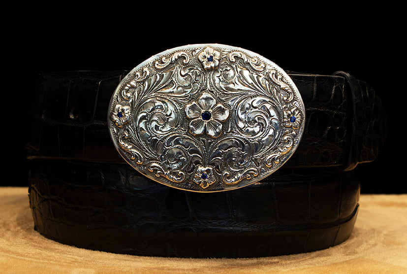 Bohlin "Sapphire Flowers" Sterling Silver with Blue Sapphires