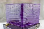 "BOULDER" Purple and Red Alligator wallet