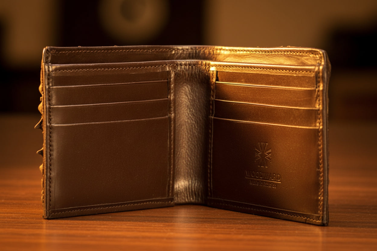 Brown Classic Hornback Alligator Wallet