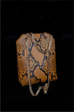 Brown Python Medium Crossbody