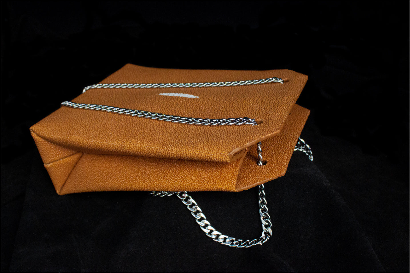 Cognac Stingray Medium Crossbody