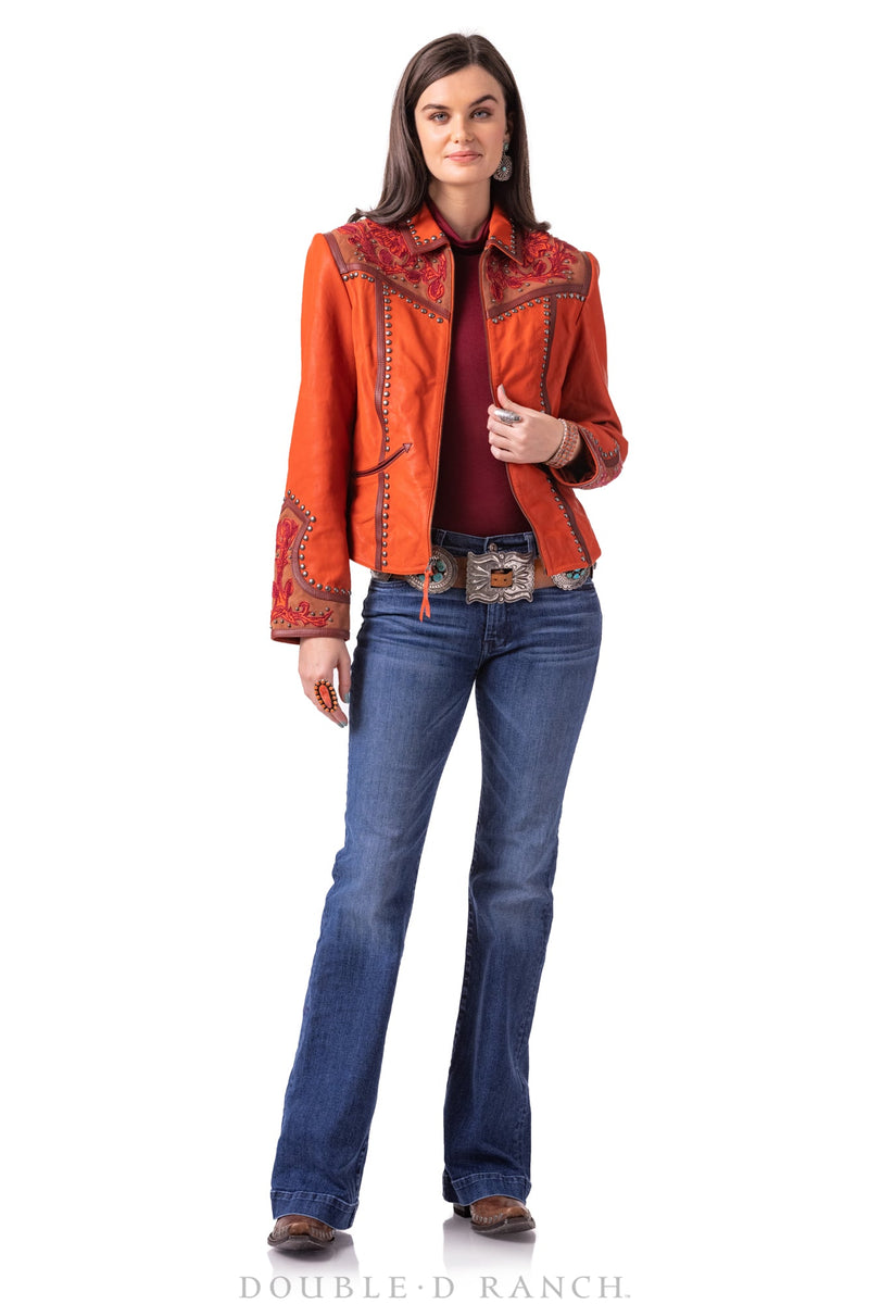 Double D "Jacket, Sheridan Style" Jacket- Rodeo Red