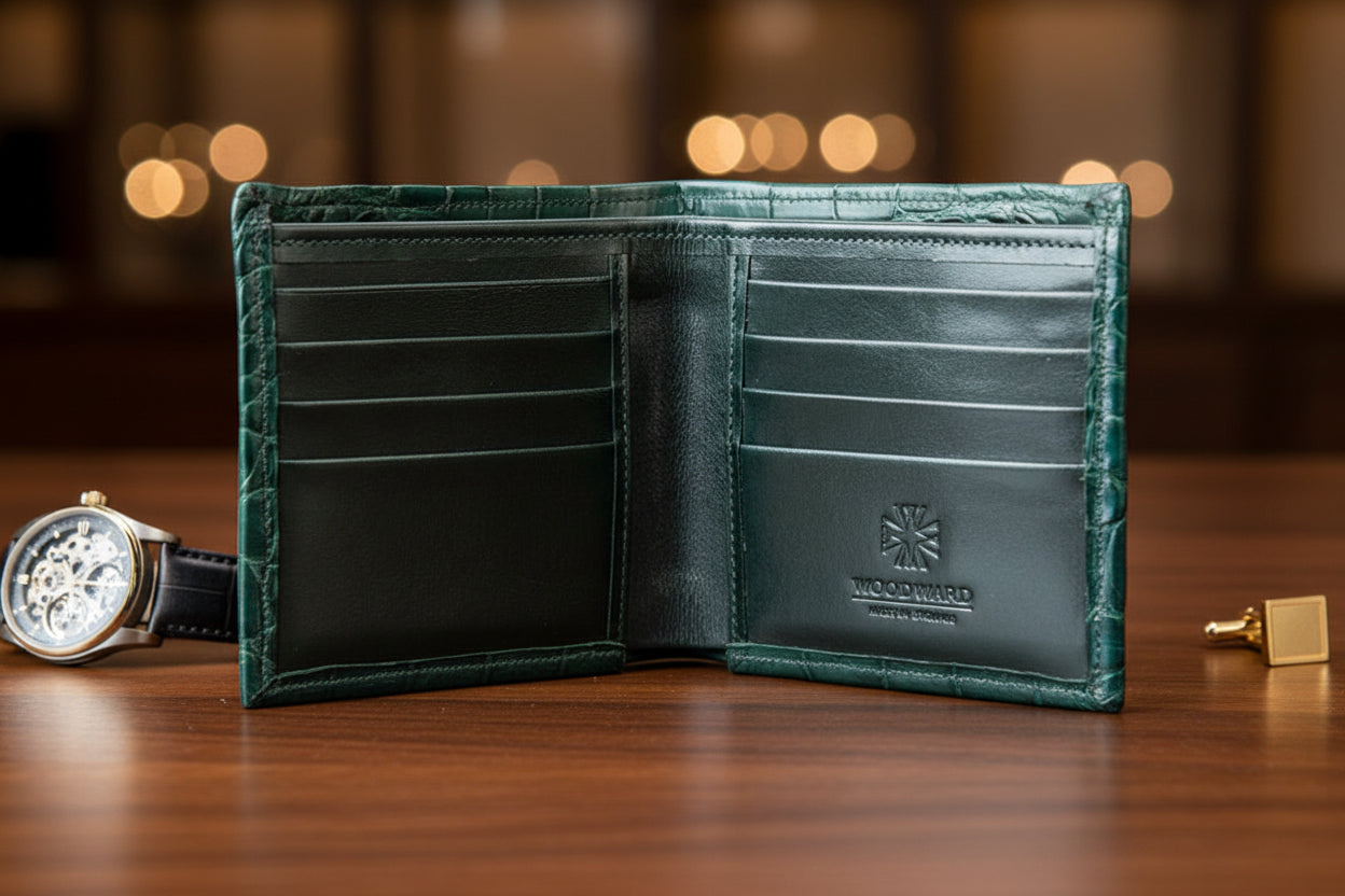 Matte Green “CEO” Alligator Wallet