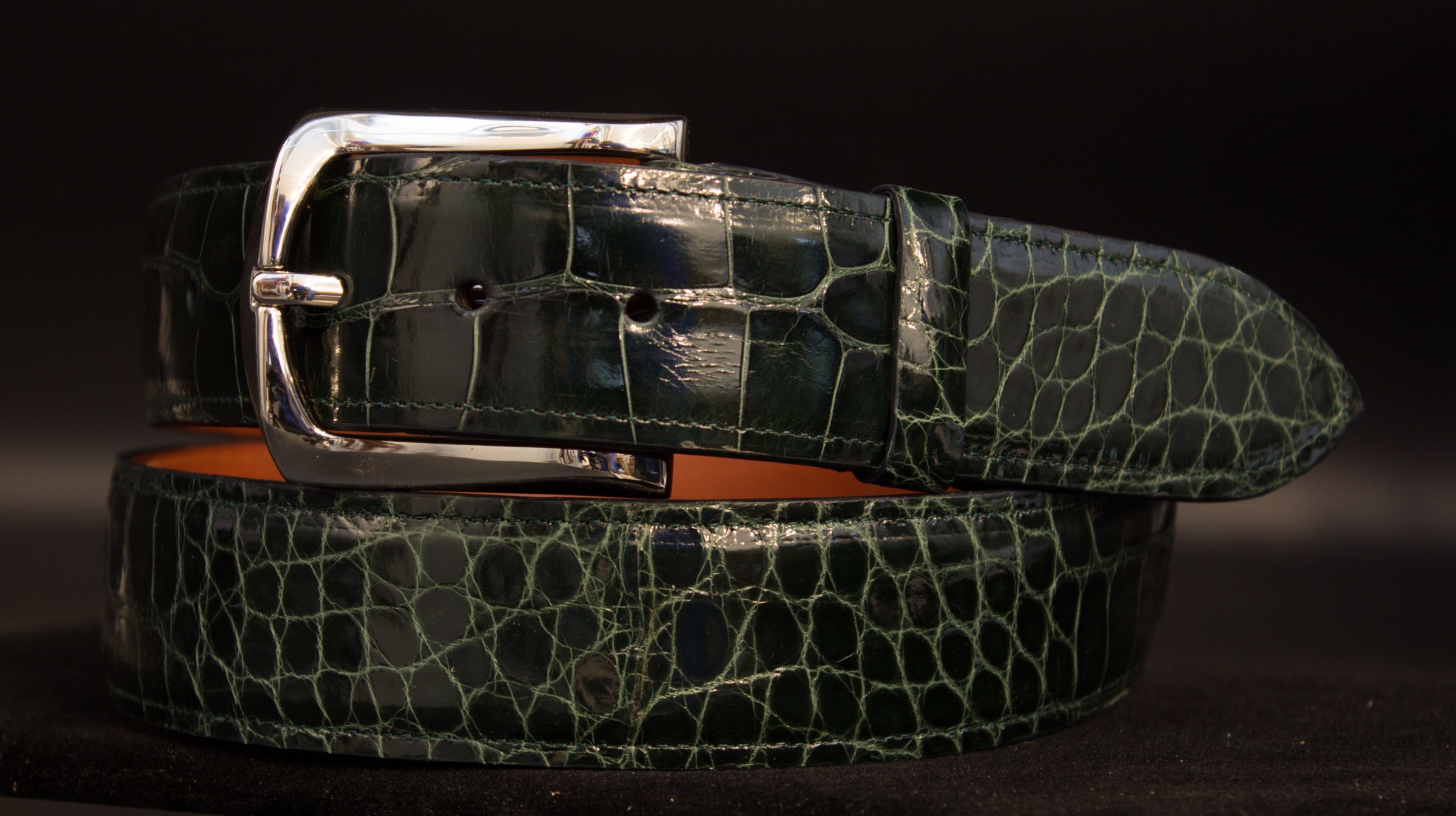 Limited Edition Green Alligator Belt 40 / 1.5