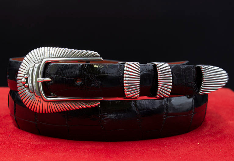 David Dear "Guiqueno" 4 Piece Sterling Silver Buckle Set